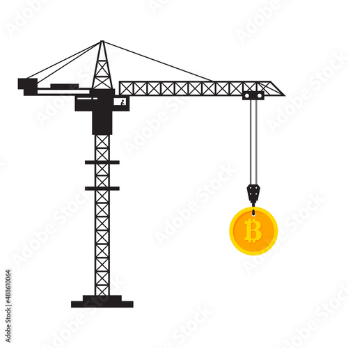 Bitcoin and Crane bitcoin mining, digital money investment ideas