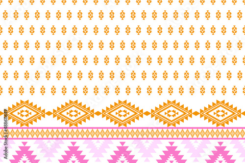 pattern ethnic or ethno mexican southwest sty boho or navajo. vector geomentric has stripe folk, native of textile or lace. design seamless line motif of aztec. fabric batik or kilim zigzag of tribal