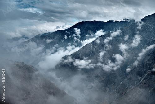 Colca Canyon in the Andes, Peru. © badahos