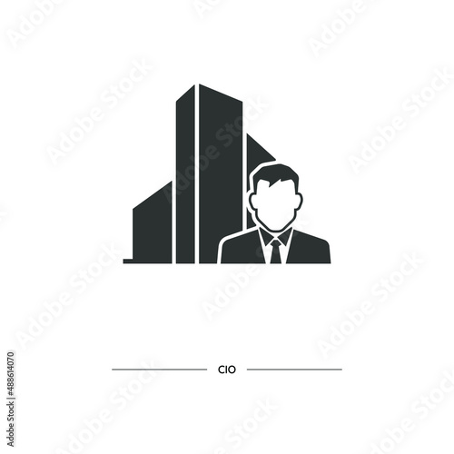 cio icons on white background