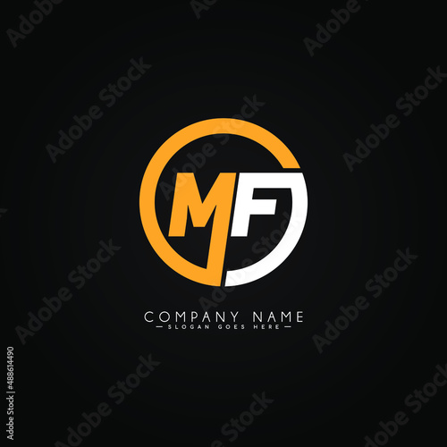 Initial Letter MF Logo - Minimal Business Logo photo