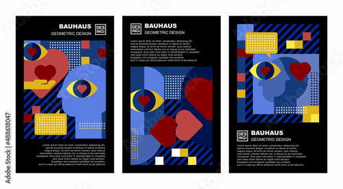 Therapy, psychotherapy, psychology concept. Set on white background. Vector banner. Love symbol. Mental health illustration.