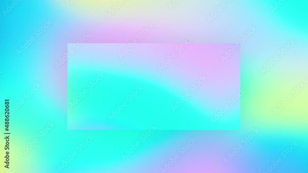 Abstract Holographic Gradient Animation Title with Rectangle Shape, 25s long, Loop, Full HD, 30fps Abstract Holographic Gradient Animation Title with Rectangle Shape, 25s long, Loop, Full HD, 30fps