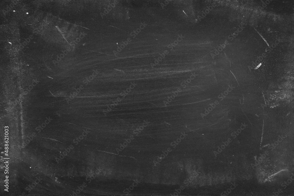 Fototapeta premium Chalk rubbed out on blackboard background