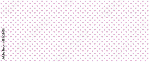 illustration of vector background with pink colored hearts pattern