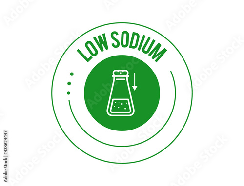 low sodium icon vector illustration 