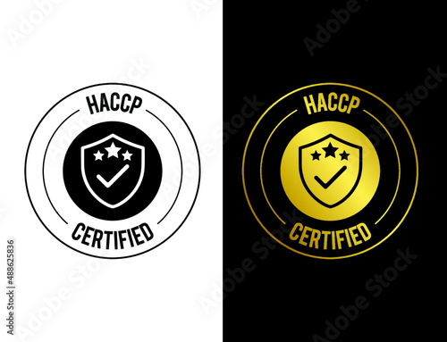 HACCP certified icon vector illustration 