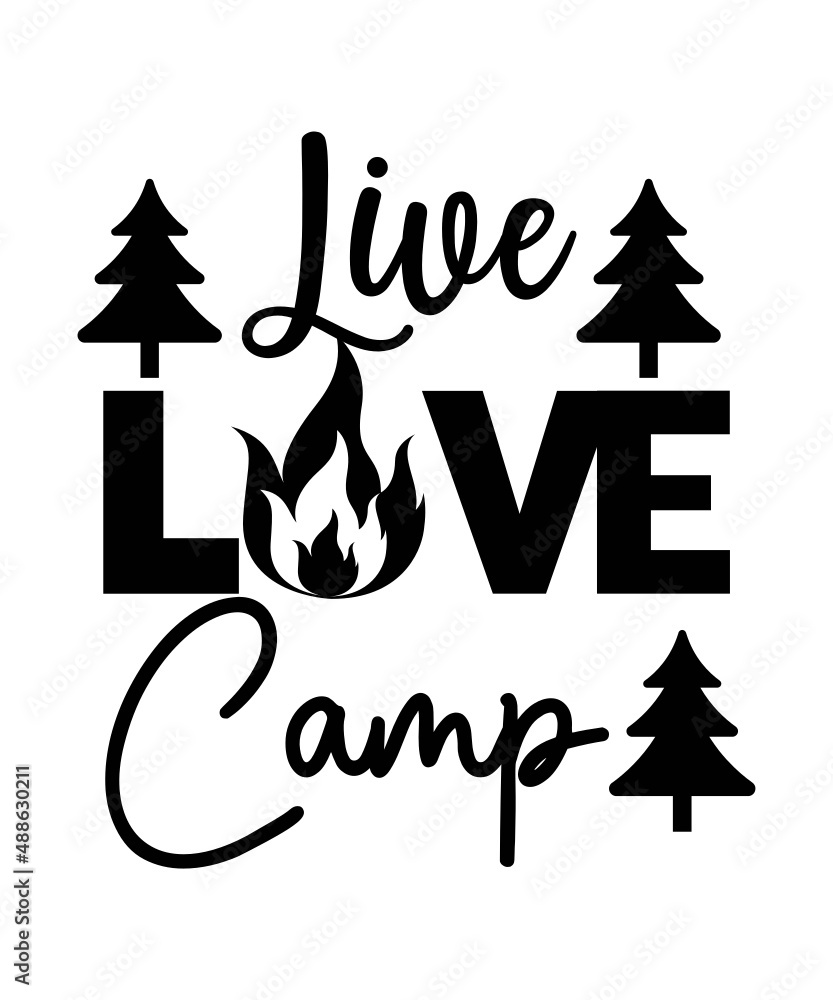 Camping Svg Bundle, Camp Life Svg, Campfire Svg, Dxf Eps Png ...