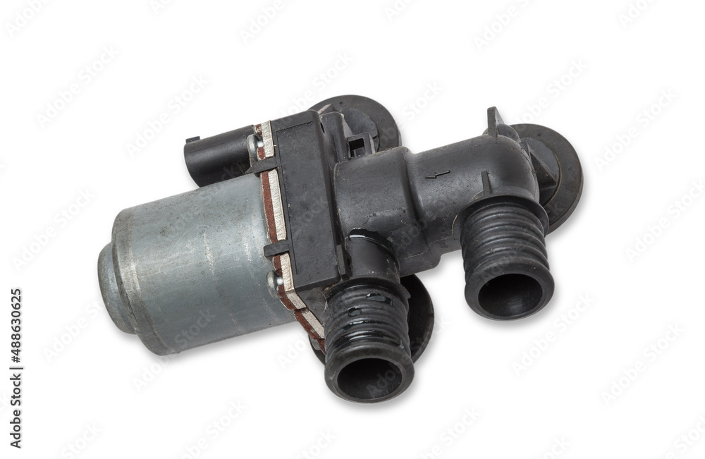 The water pump of the coolant pump is designed to provide forced circulation of antifreeze in the cooling system - from the engine to the radiator and vice versa. Black plastic spare part for sale. The water pump of the coolant pump is designed to provide forced circulation of antifreeze in the cooling system - from the engine to the radiator and vice versa. Black plastic spare part for sale.