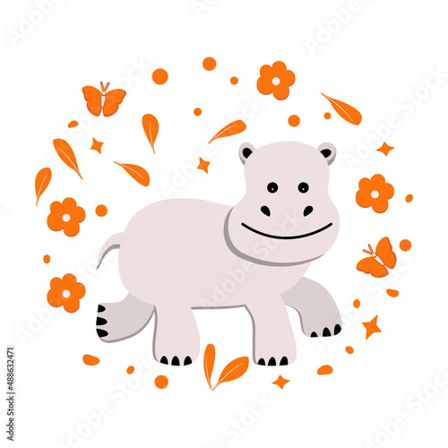 Africa Animal Hippopotamus Nature Zoo Childish