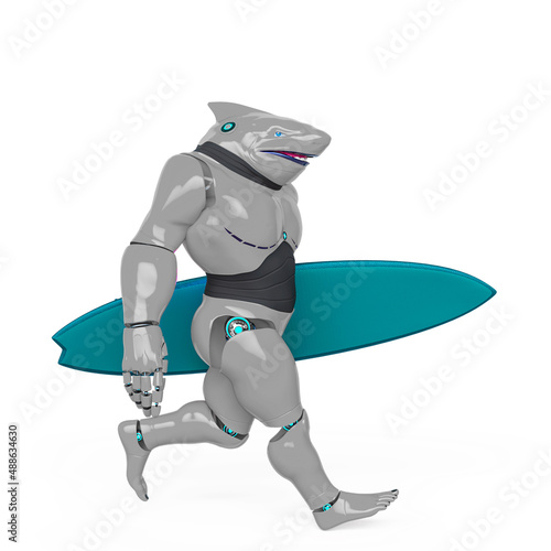 cyber shark is going to surf