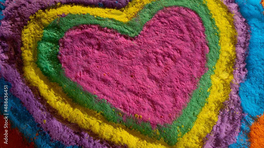 colorful heart colorful heart