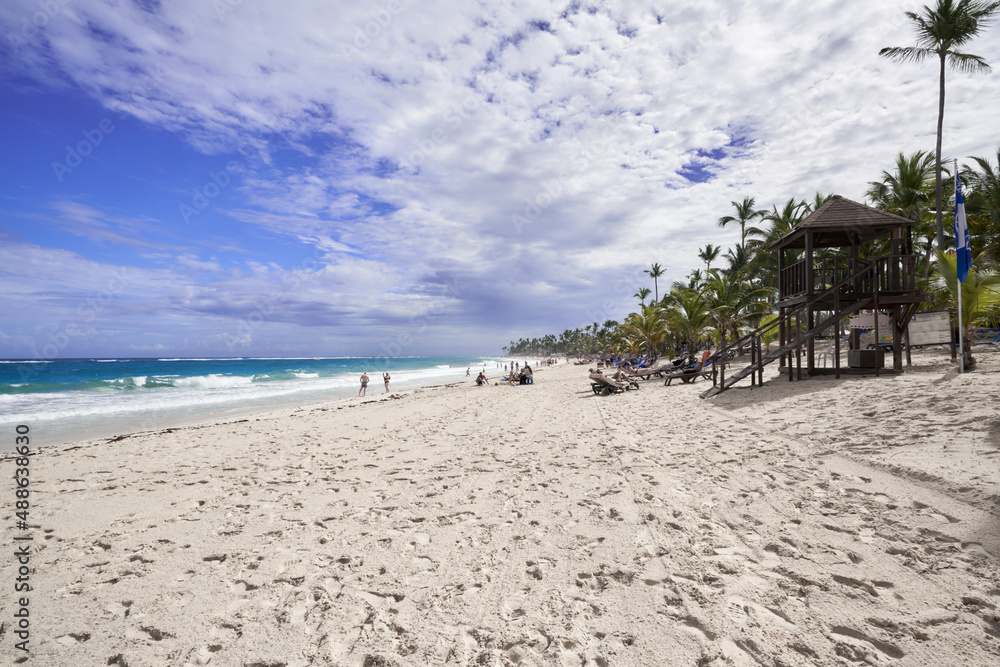 Punta Cana - Playa Arena Gorda - República Dominicana Stock Photo ...