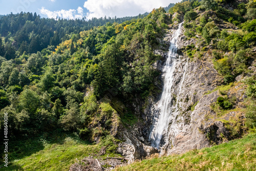 cascade of partschins, south tyrol, italy