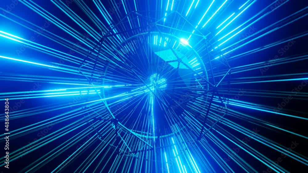 Geometrische Formen in bunten Farben , 3D Visualisierung von Phantasie