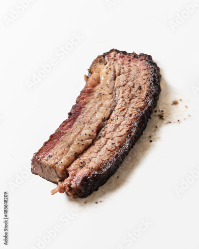 A Slice of Texas Smoked Barbecue Brisket photo