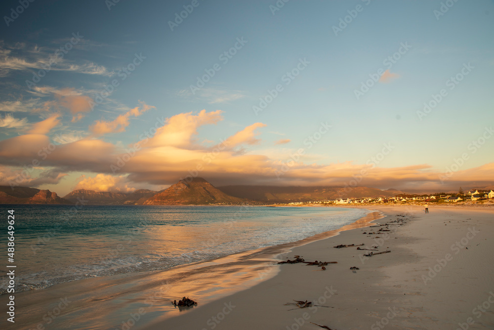 Sunset over the ocean - Long Beach South Africa
