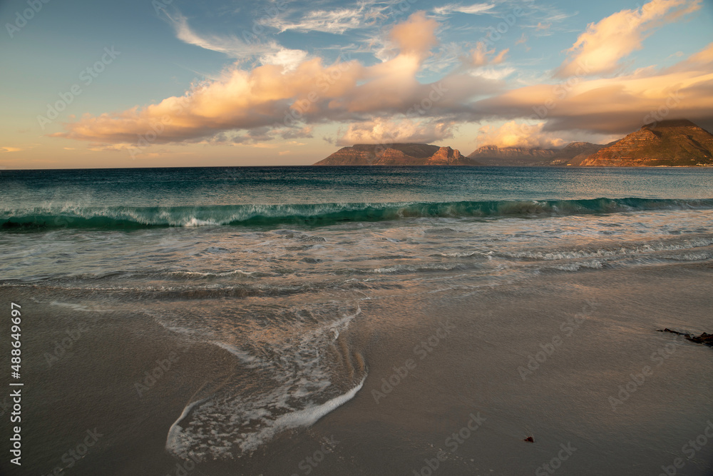Sunset over the ocean