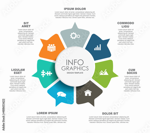 Infographic design template with place for your data. Vector illustration.