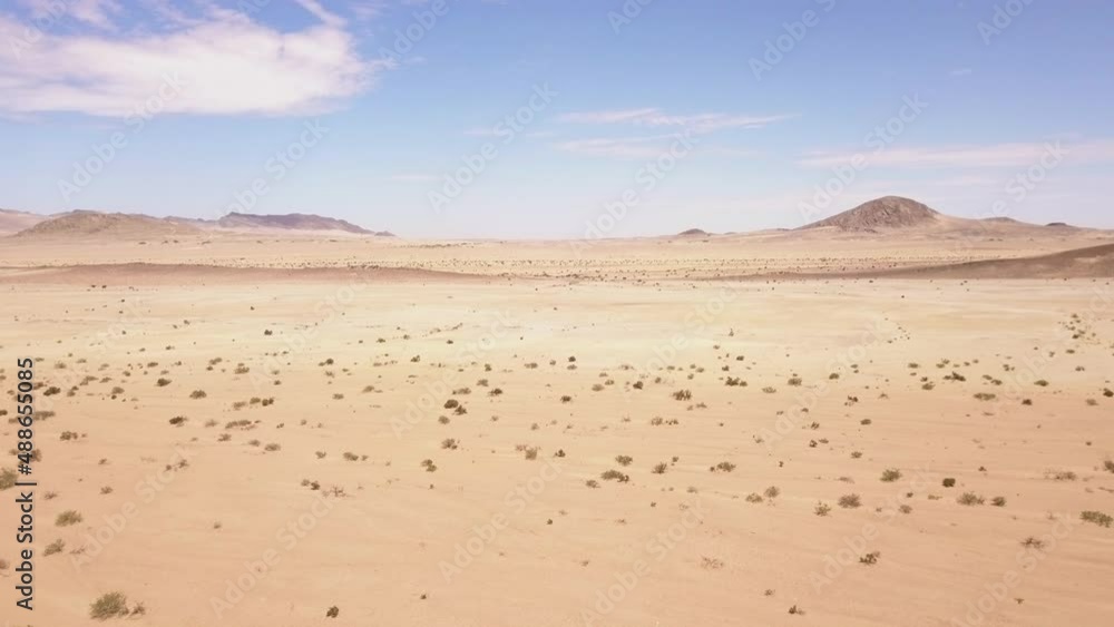 Aerial over dry arid desert landscape Aerial over dry arid desert landscape
