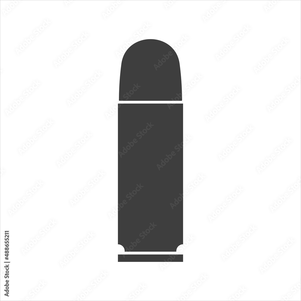 bullet icon. Weapon ammo sign. vector illustration. bullet icon. Weapon ammo sign. vector illustration.