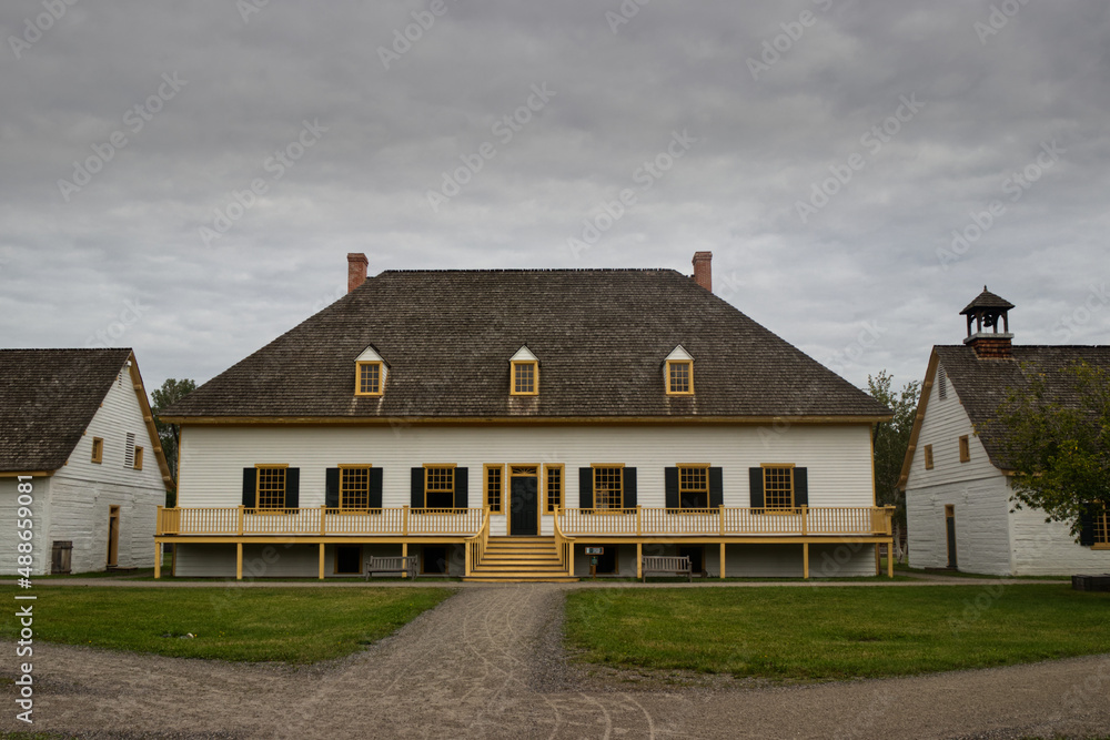 The main assembly hall of the trading post, Fort William, Thunder Bay, Ontario, Canada
