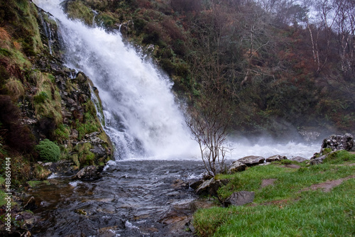 Assaranca Waterfall by Ardara in County Donegal - Ireland