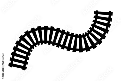 線路のシルエット