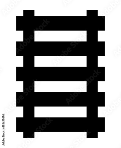 線路のシルエット