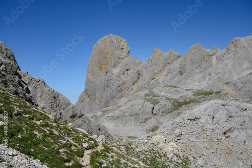 Naranjo de Bulnes (Picu Uriellu) in the Picos de Europa National Park, Asturia, Spain
