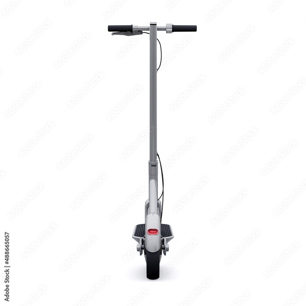 electric folding scooter for leisure and city trips 3D illustration electric folding scooter for leisure and city trips 3D illustration