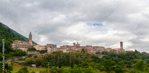 Skyline of the medieval town Leonessa, province of Rieti, Lazio