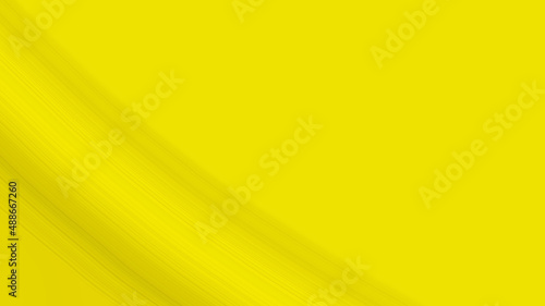 Abstract illuminating yellow background with lines. Sunny backdrop. Luxury style. Color gradient. Summer banner, poster or template. Copy space for text. Modern art wallpaper. Textured digital screen.