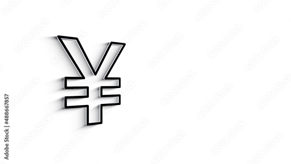 Fototapeta premium Money, finance, payments. Finance 3D shadow icon design. outline web icon. Motion graphics.