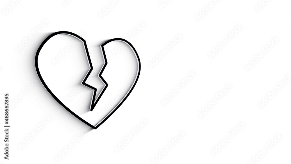 Social media 3D shadow icon design isolated on white background. Outline web icon. Motion graphics. Social media 3D shadow icon design isolated on white background. Outline web icon. Motion graphics.