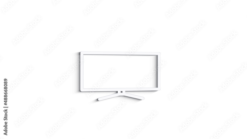 Technology 3D shadow icon on white background. Information technology. Motion graphics. Technology 3D shadow icon on white background. Information technology. Motion graphics.