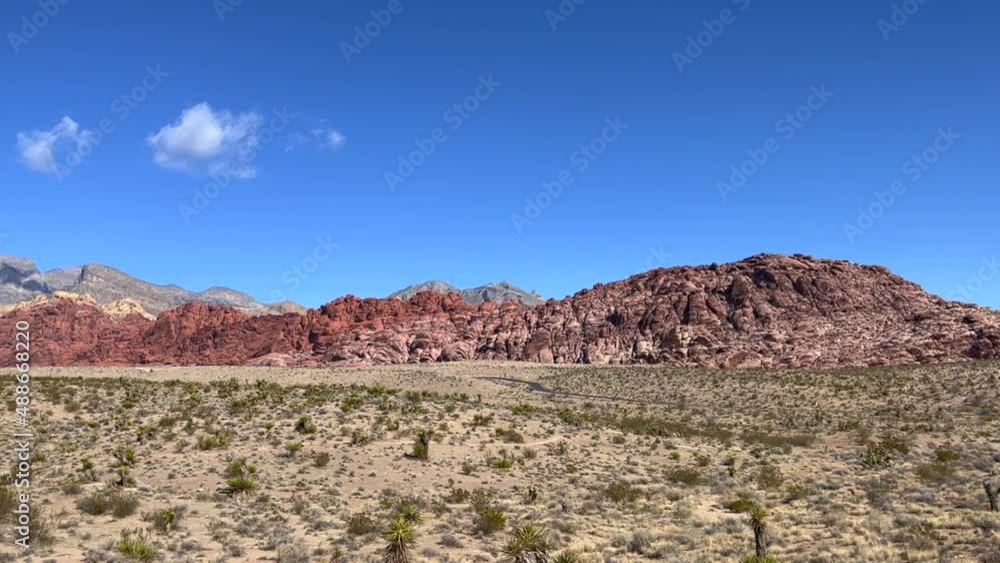 Panoramic view of Red Rock Canyon National Conservation Area located in the Mojave Desert near Las Vegas, Nevada Panoramic view of Red Rock Canyon National Conservation Area located in the Mojave Desert near Las Vegas, Nevada
