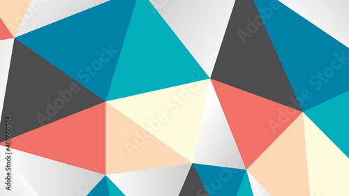 Modern Abstract Background with Diagonal Lowpoly Elements and Pastel Color