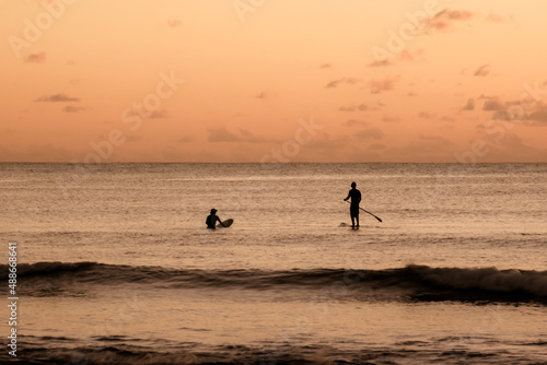 Golden hour boarding Mauritius © Kevin Nirsimloo