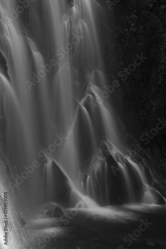 Little Niagara Falls in black and white