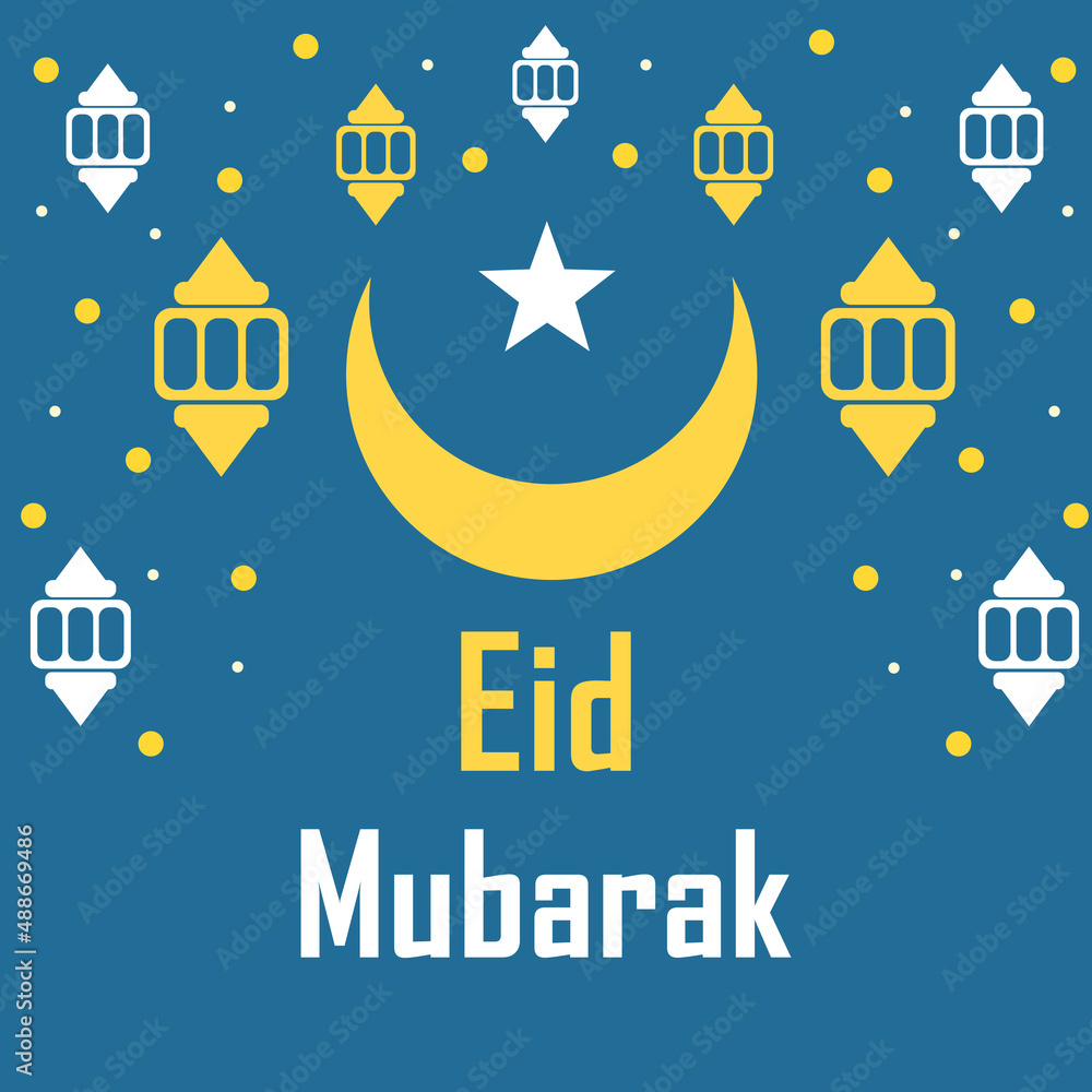 blue ramadan kareem greeting background. design for greeting card template.