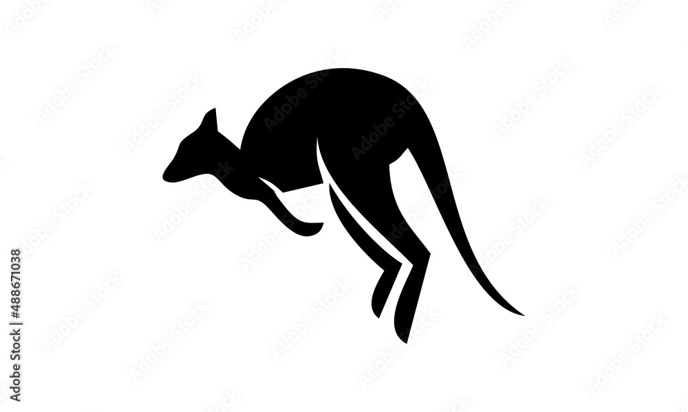 animal kangaroo silhouette vector animal kangaroo silhouette vector