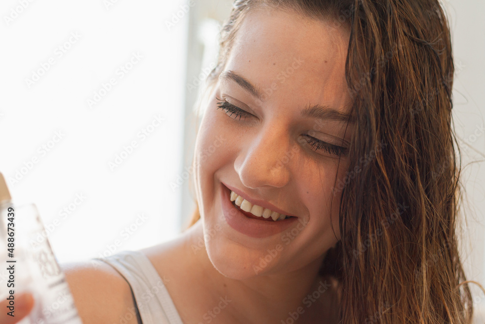 Young Woman Getting Ready For Work Doing Morning Makeup Routine Young Woman Getting Ready For Work Doing Morning Makeup Routine