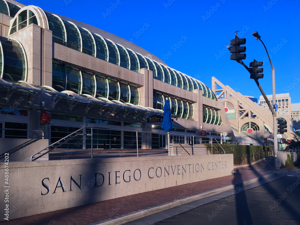 San Diego, CA USA Exterior of San Diego Convention Center with