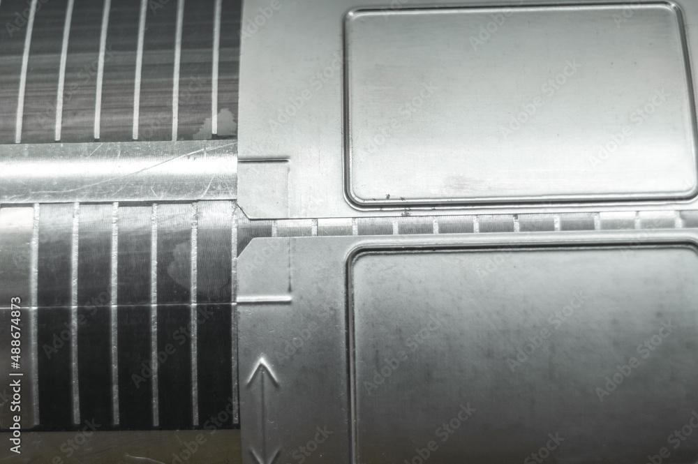 Used magnetic cylinder with attached flexible die for die ...