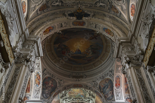  Interior of Dominican Church. Church of St. Maria Rotunda  early Baroque style