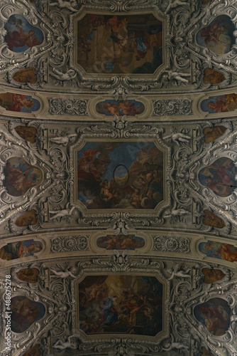  Interior of Dominican Church. Church of St. Maria Rotunda  early Baroque style