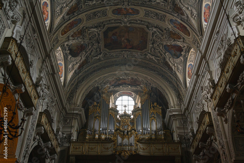  Interior of Dominican Church. Church of St. Maria Rotunda, early Baroque style