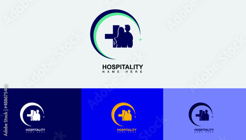 modern vector hospiltal healty logo design for brand and hospital