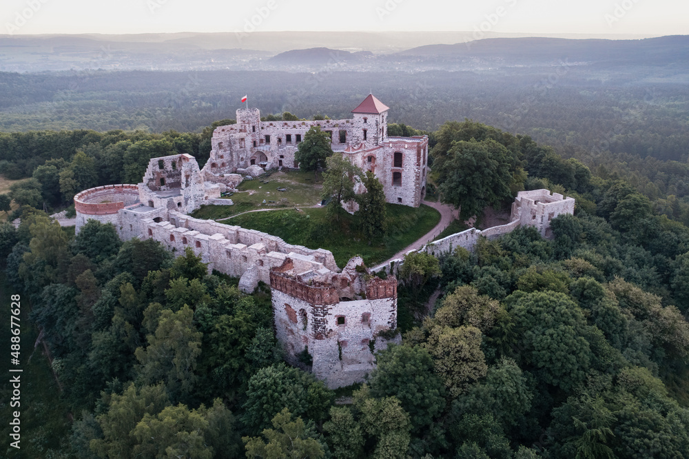 castle in Tenczyn in the south of Poland